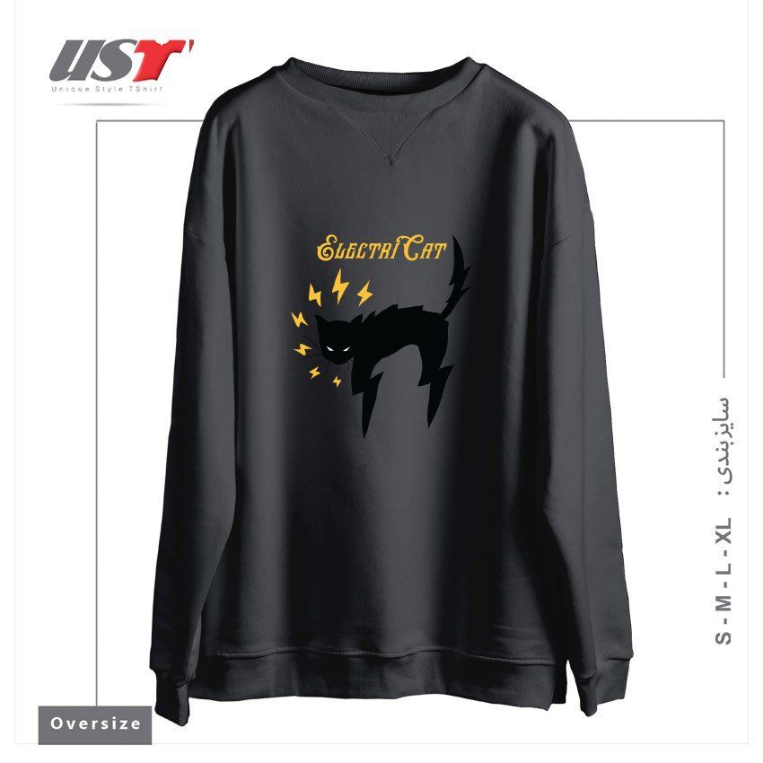 سوییشرت اورسایز طرح lash-Recovered