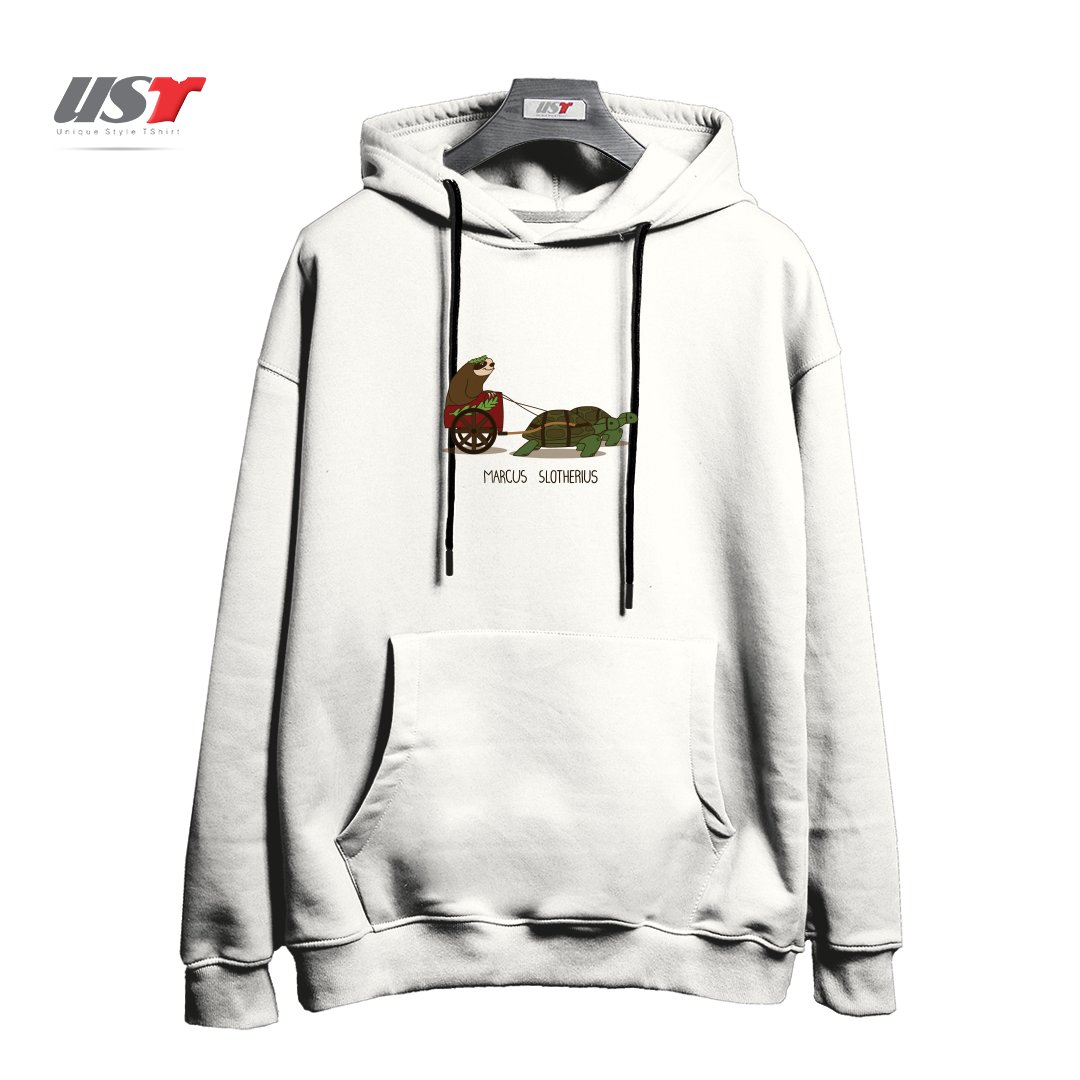 طرح MARCUS SLOTHERIUS  THE ROMAN EMPEROR هودی اورسایزرنگ سفید