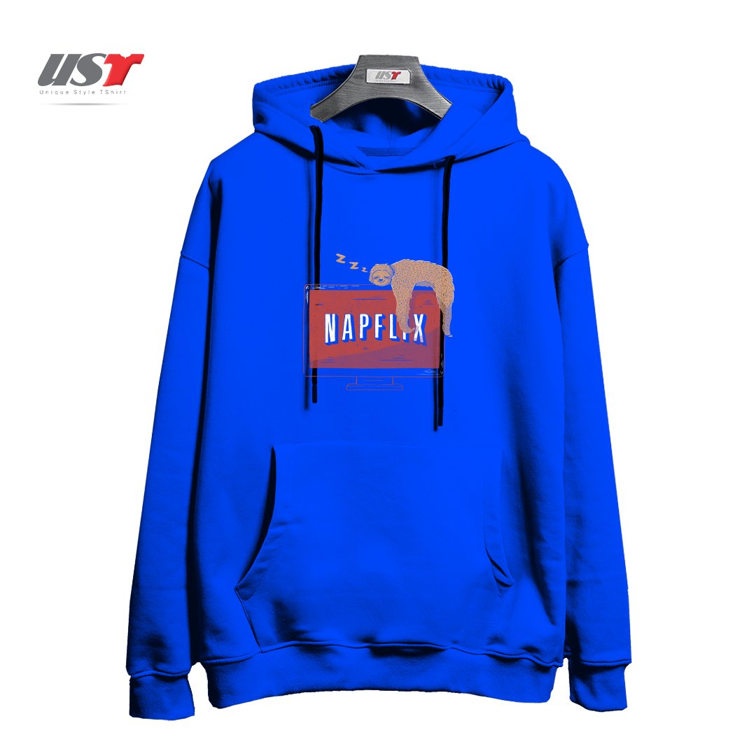 هودی اورسایز طرح NAPFLIX - CUTE FUNNY LAZY SLOTH GIFT
