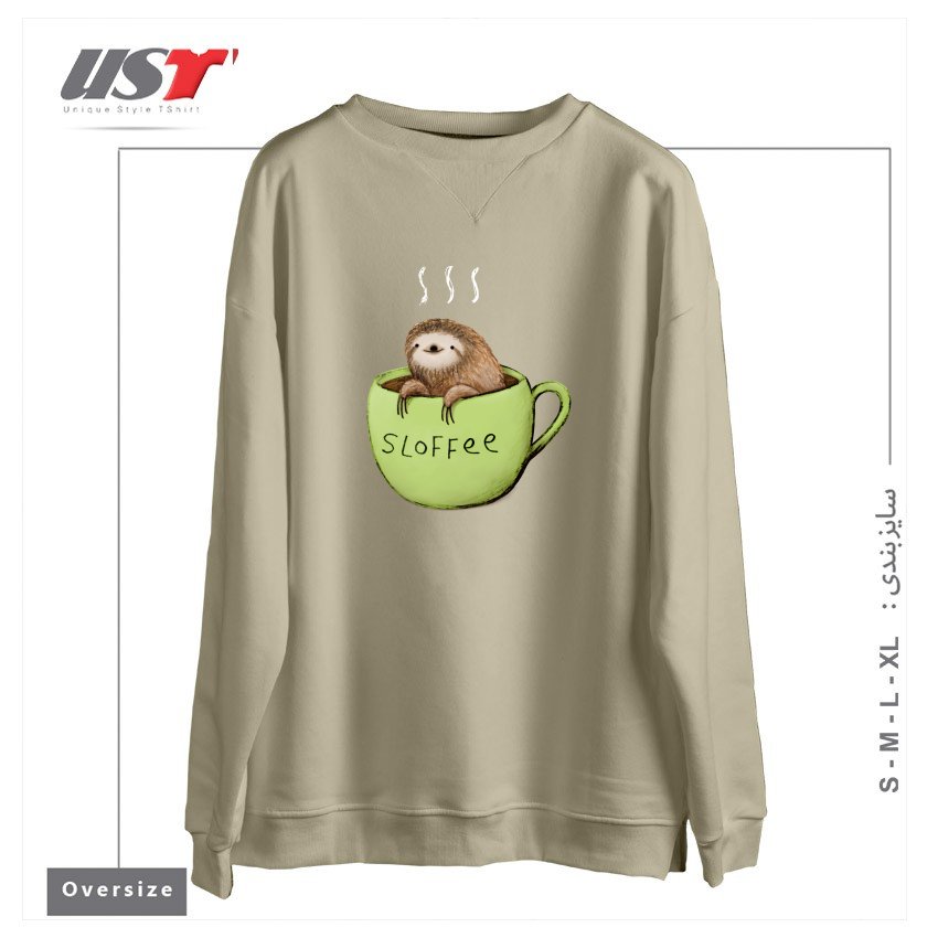 سوییشرت اورسایز طرح SLOFFEE