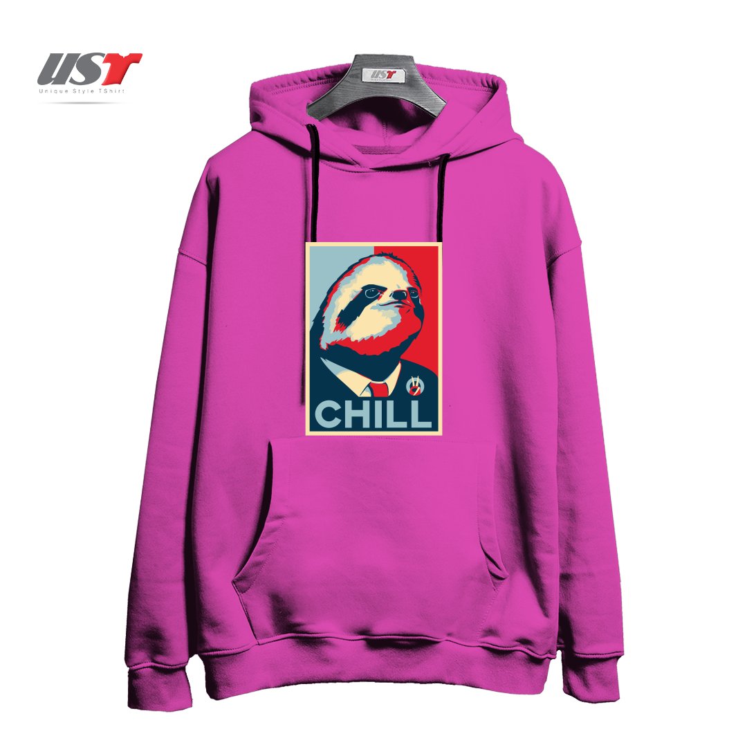 طرح SLOTH FOR PRESIDENT هودی اورسایزرنگ صورتی