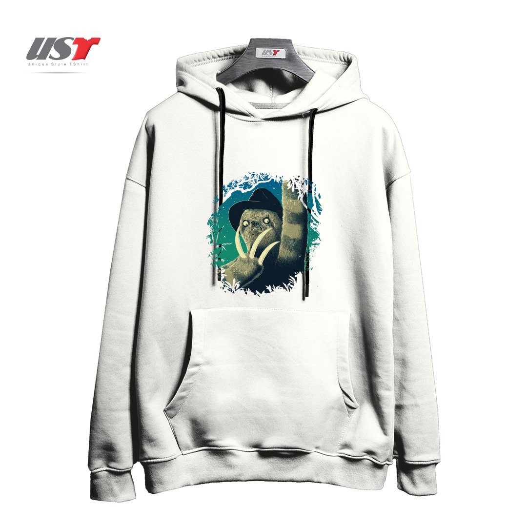 طرح SLOTH FREDDY هودی اورسایزرنگ سفید