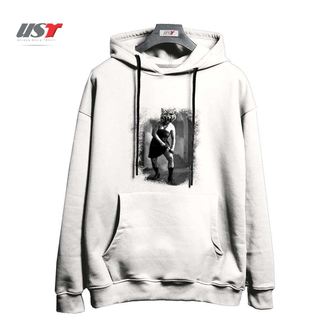 طرح EYE OF THE TIGER II هودی اورسایزرنگ سفید