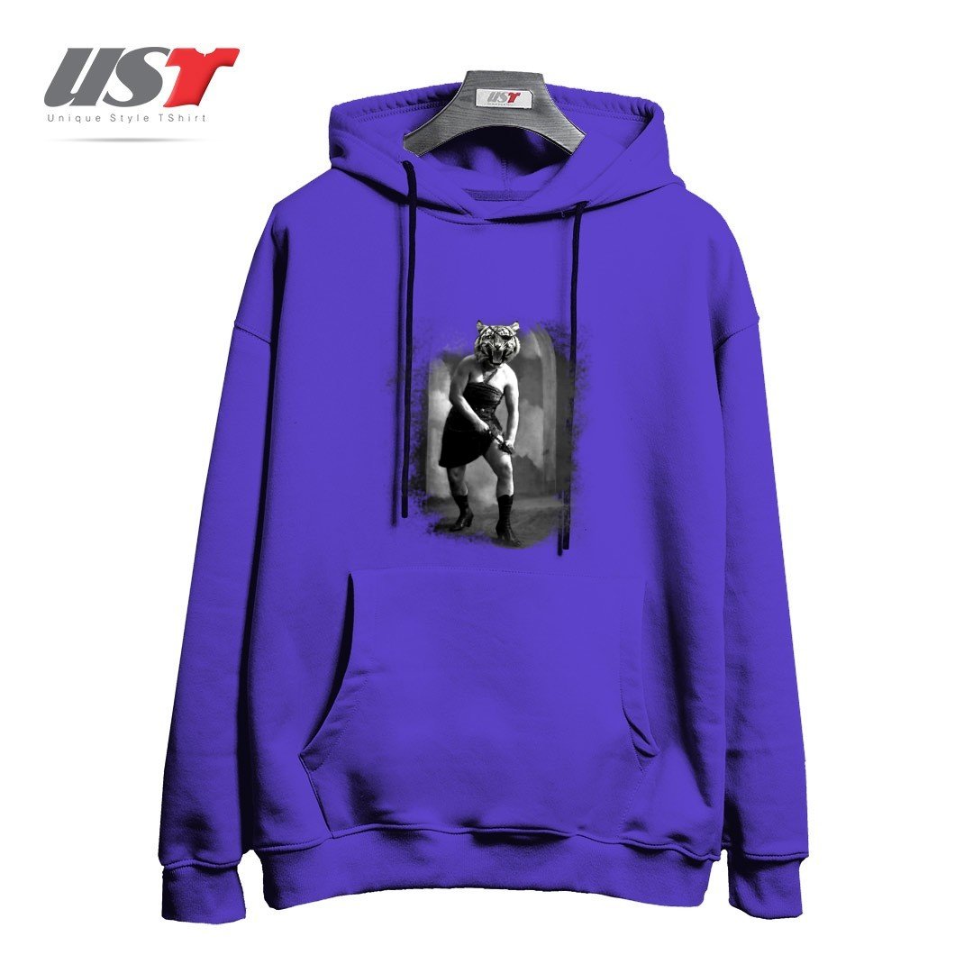 طرح EYE OF THE TIGER II هودی اورسایزرنگ بنفش