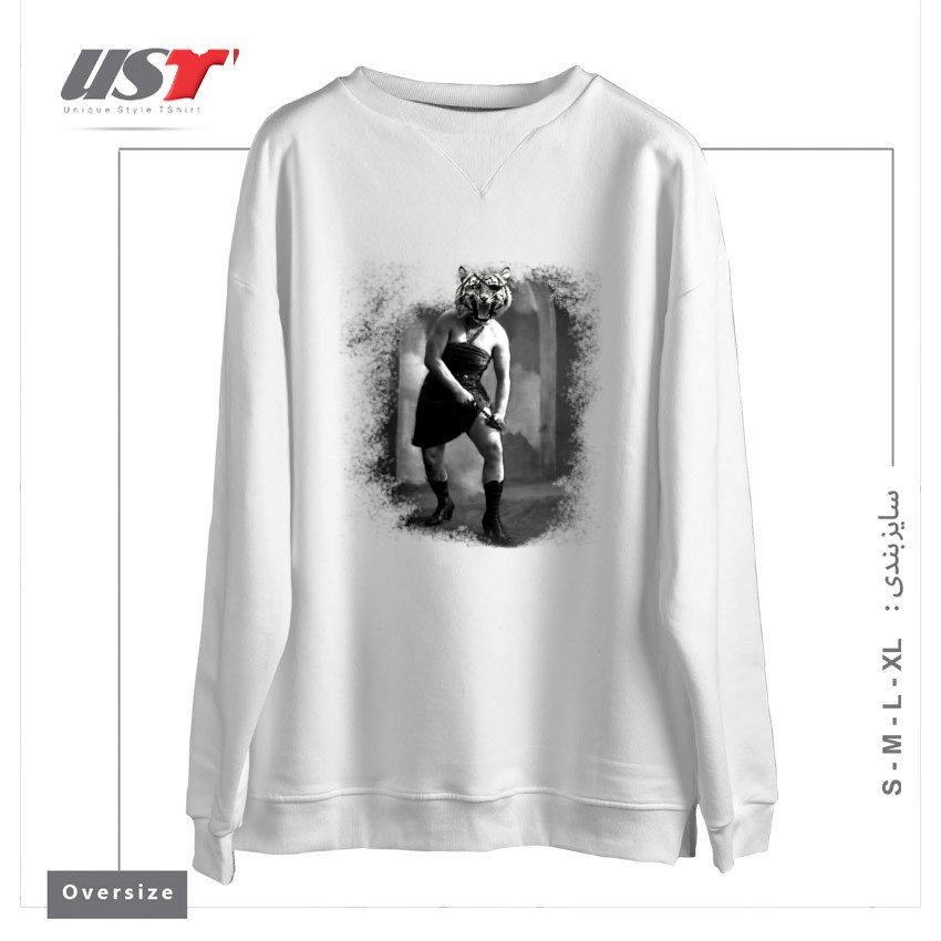 سوییشرت اورسایز طرح EYE OF THE TIGER II
