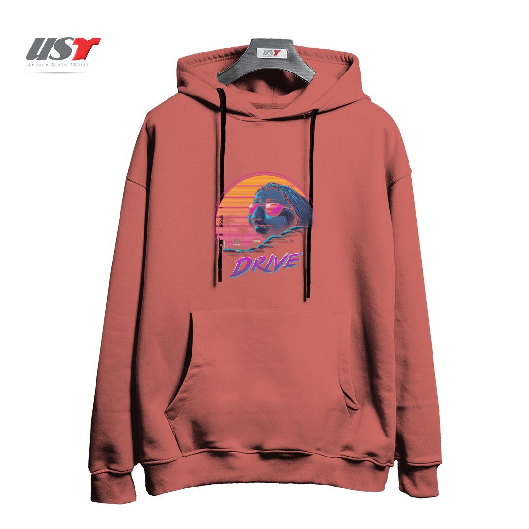 طرح SLOW DRIVE هودی اورسایزرنگ آجری