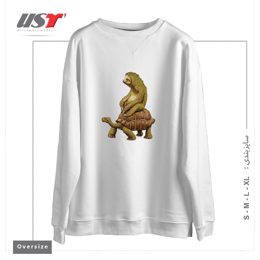 سوییشرت اورسایز طرح SPEED IS RELATIVE (BLACK VARIANT)