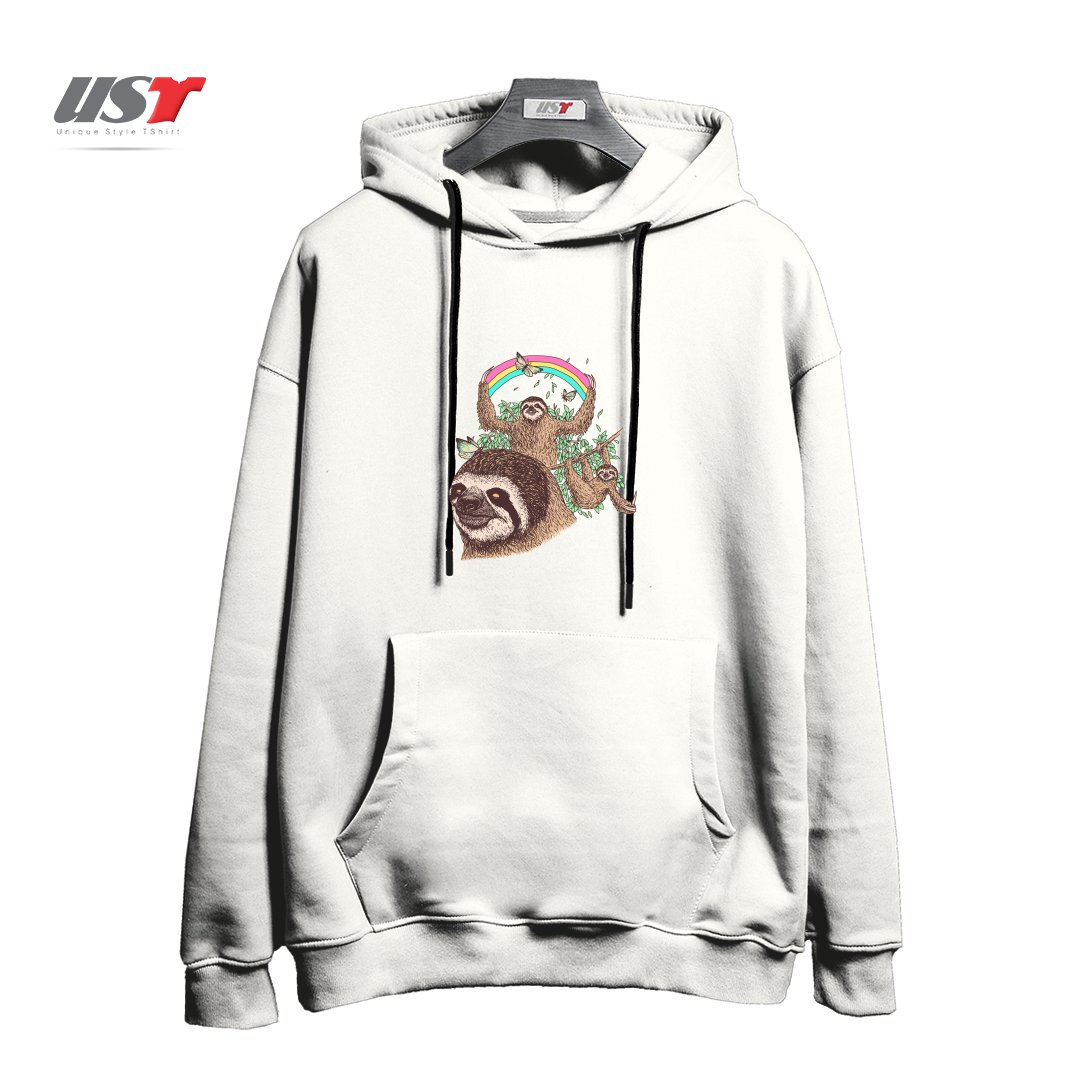 هودی اورسایز طرح THE SLOTH LIFE