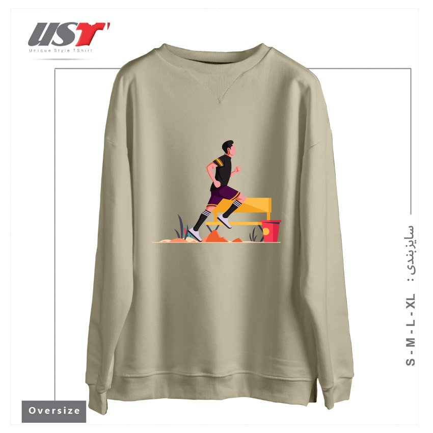 سوییشرت اورسایز طرح Life Style3