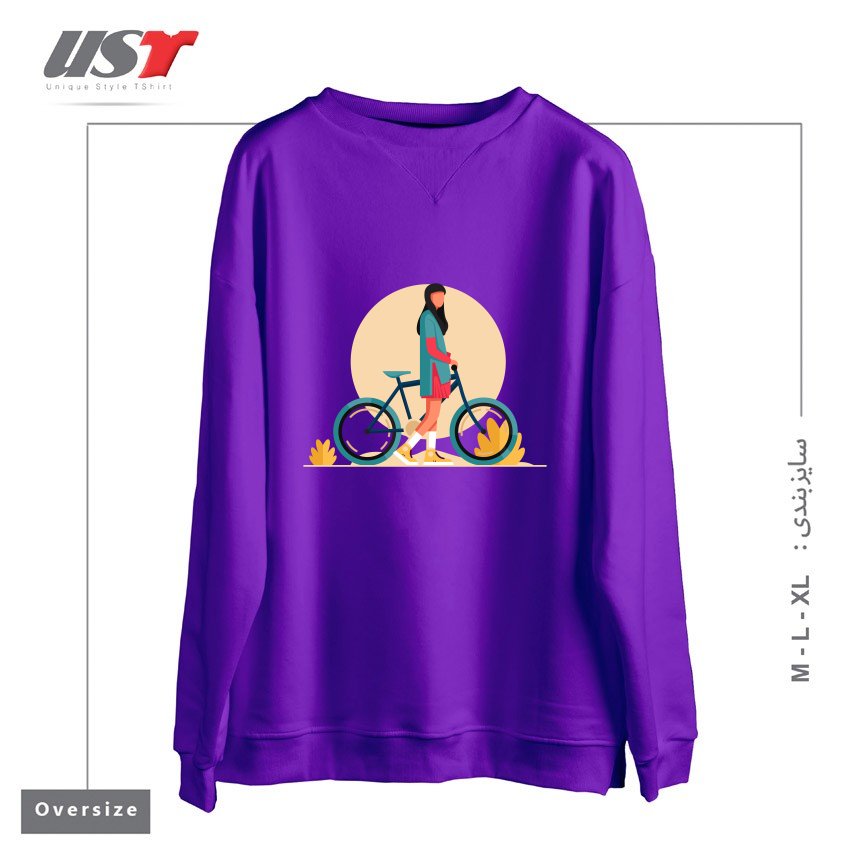 سوییشرت اورسایز طرح Life Style5