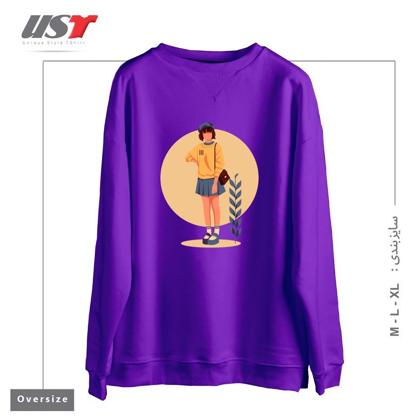 سوییشرت اورسایز طرح Life Style6
