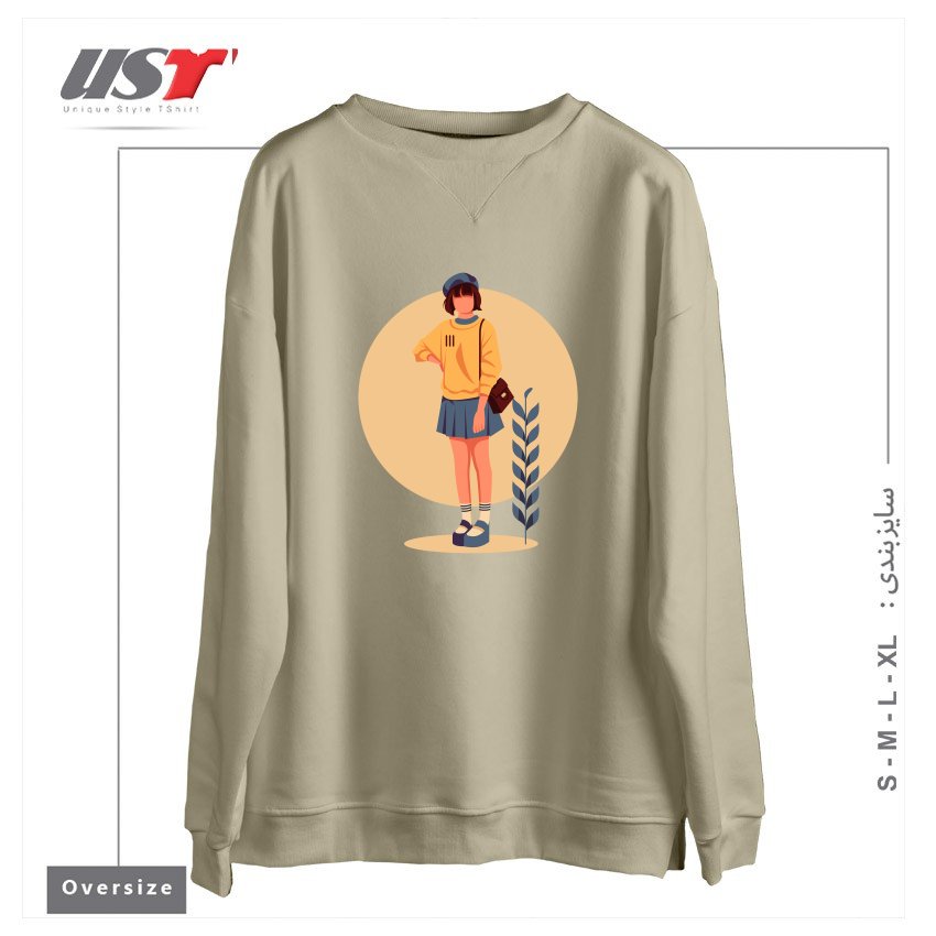 سوییشرت اورسایز طرح Life Style6