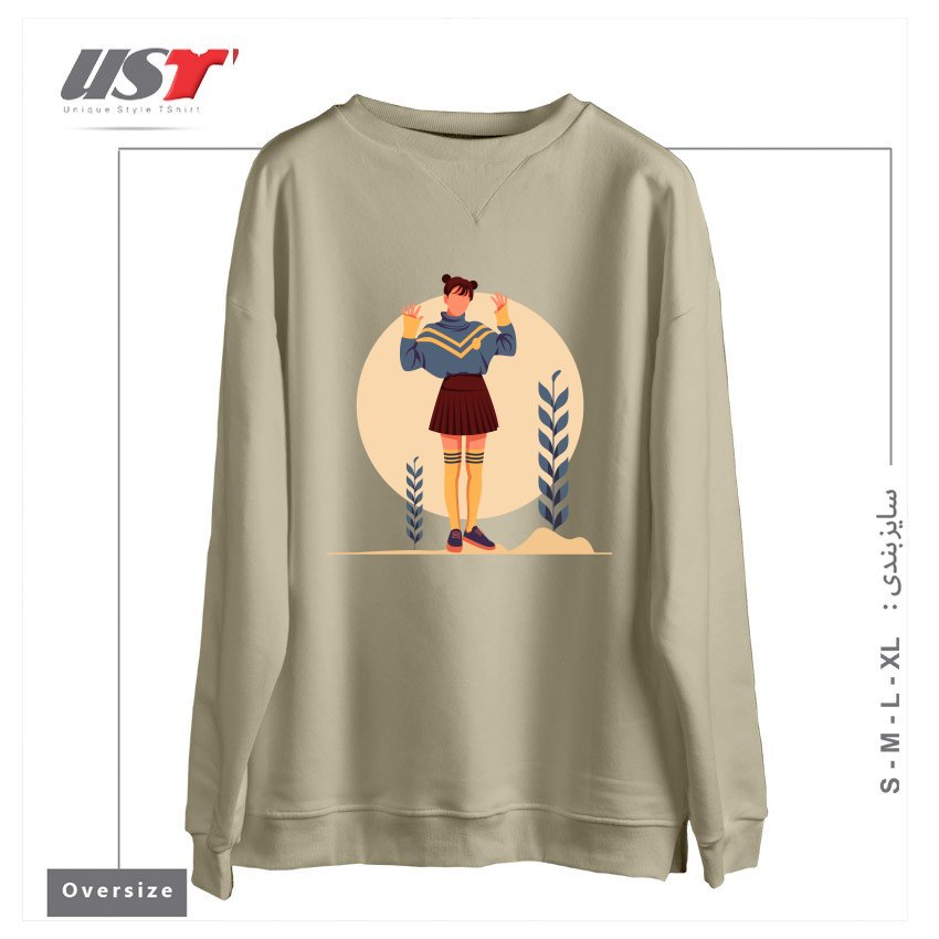 سوییشرت اورسایز طرح Life Style7