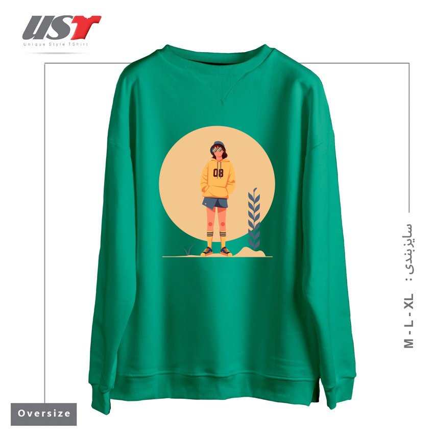 سوییشرت اورسایز طرح Life Style9