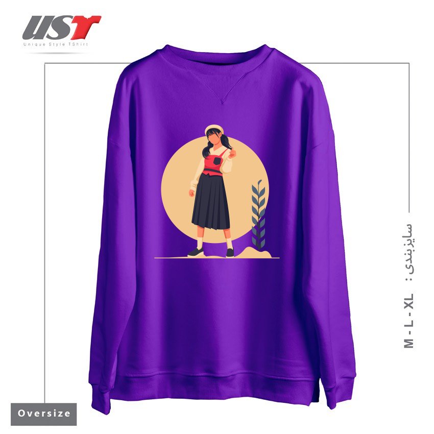 سوییشرت اورسایز طرح Life Style10