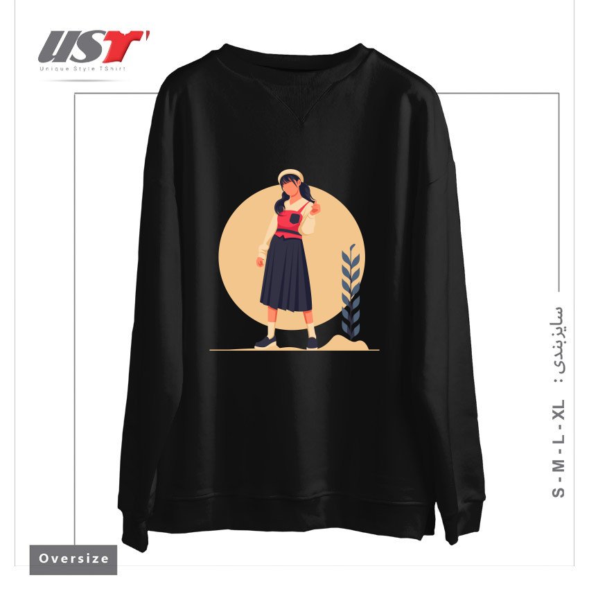 سوییشرت اورسایز طرح Life Style10