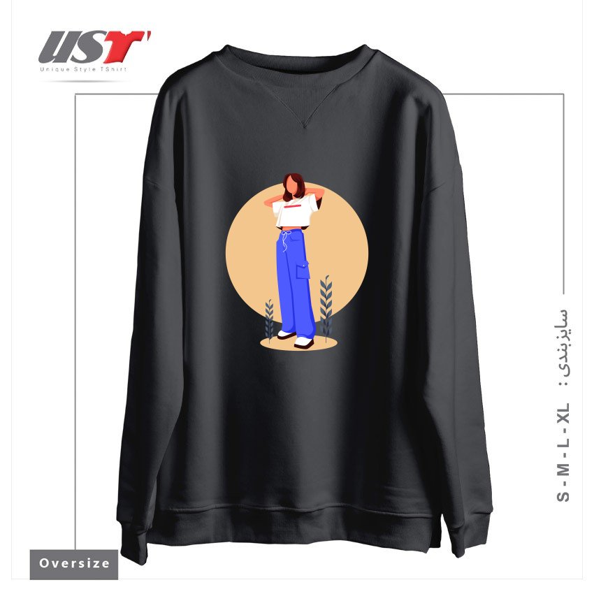 سوییشرت اورسایز طرح Life Style11
