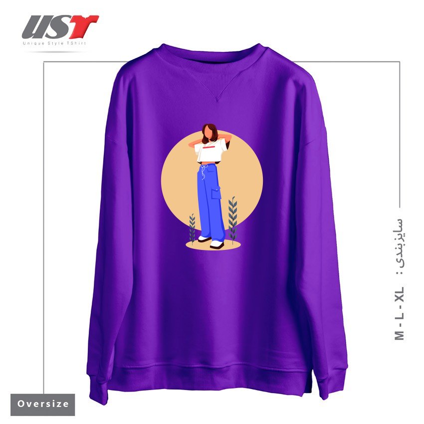 سوییشرت اورسایز طرح Life Style11