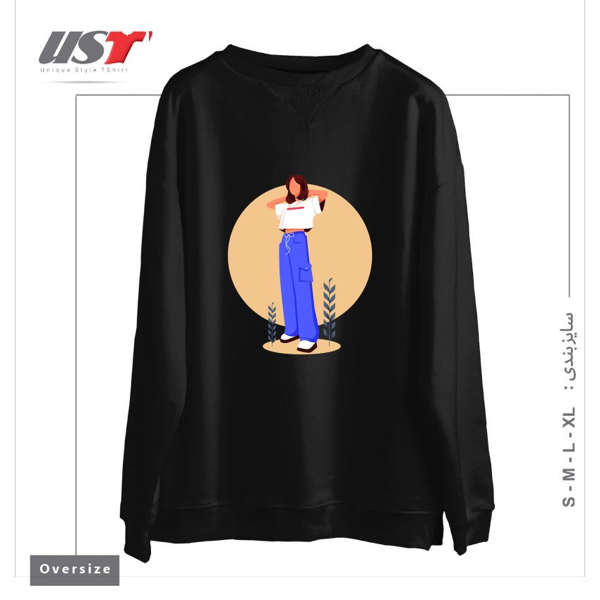 سوییشرت اورسایز طرح Life Style11