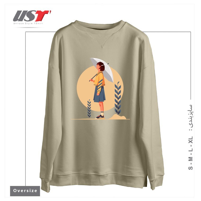 سوییشرت اورسایز طرح Life Style12