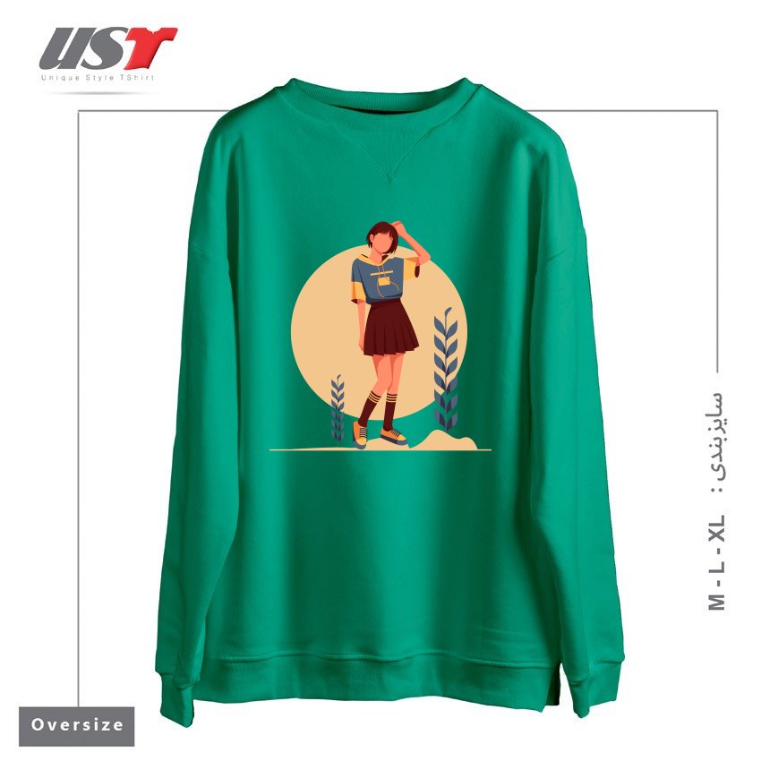 سوییشرت اورسایز طرح Life Style13