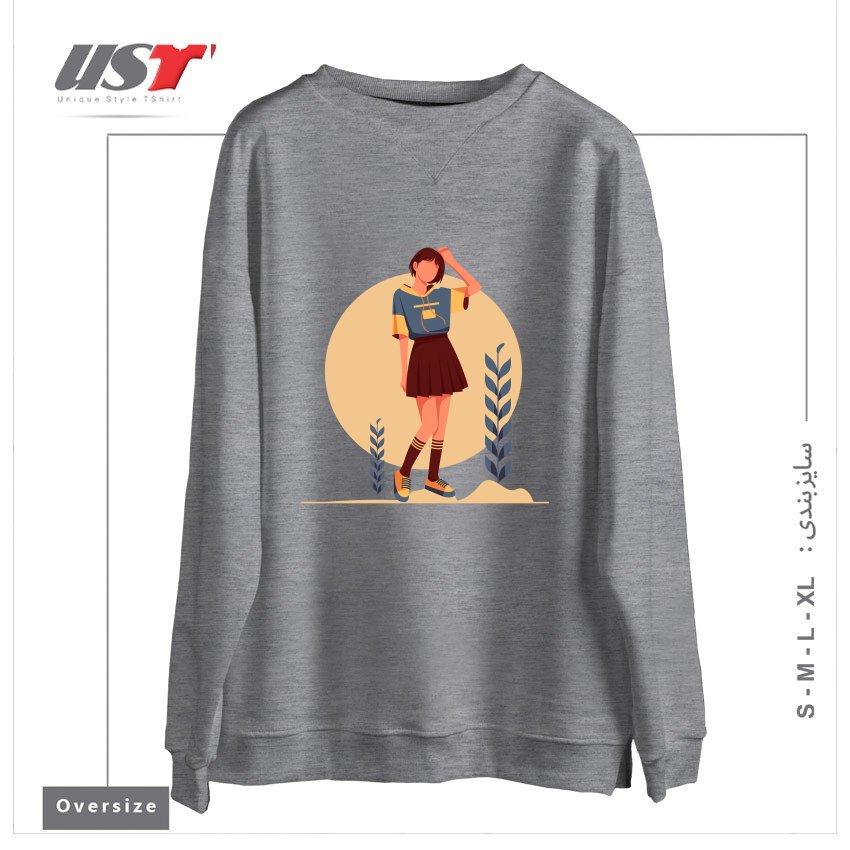سوییشرت اورسایز طرح Life Style13