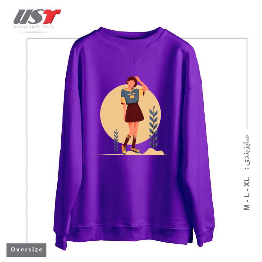 سوییشرت اورسایز طرح Life Style13