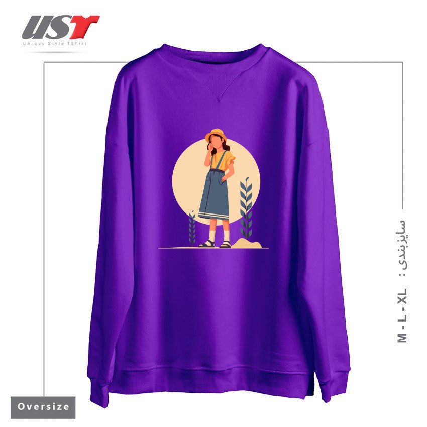 سوییشرت اورسایز طرح Life Style14