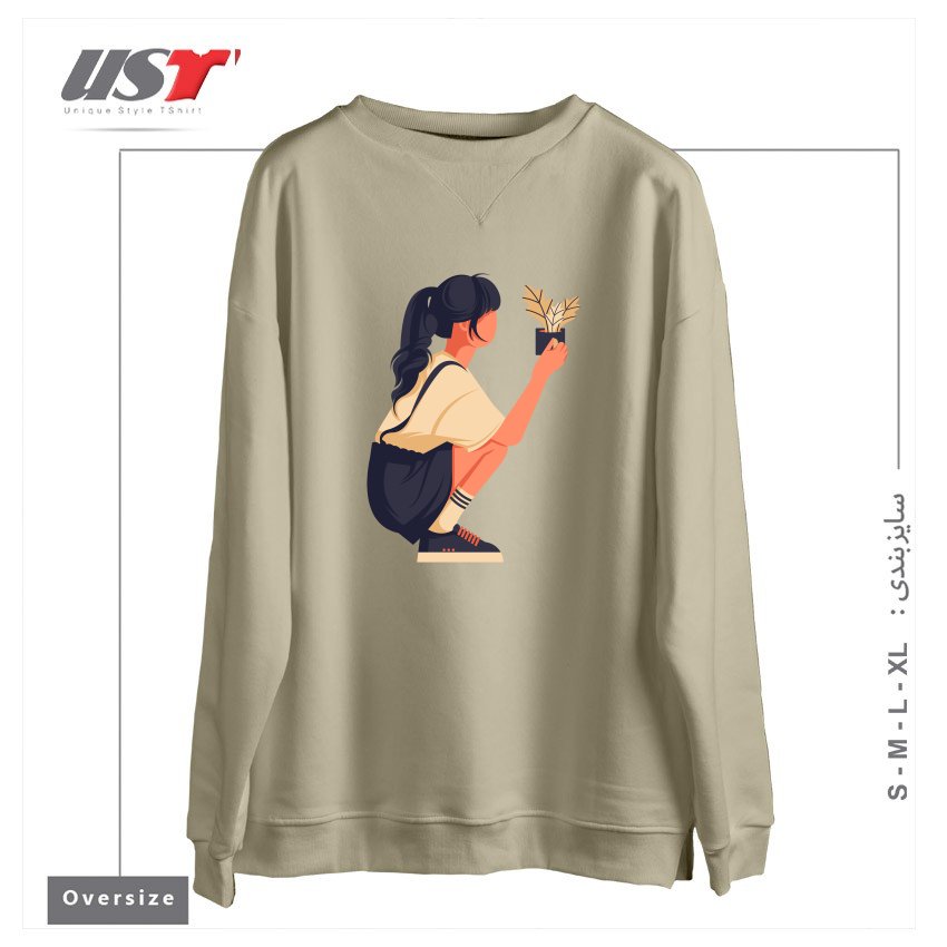 سوییشرت اورسایز طرح Life Style15