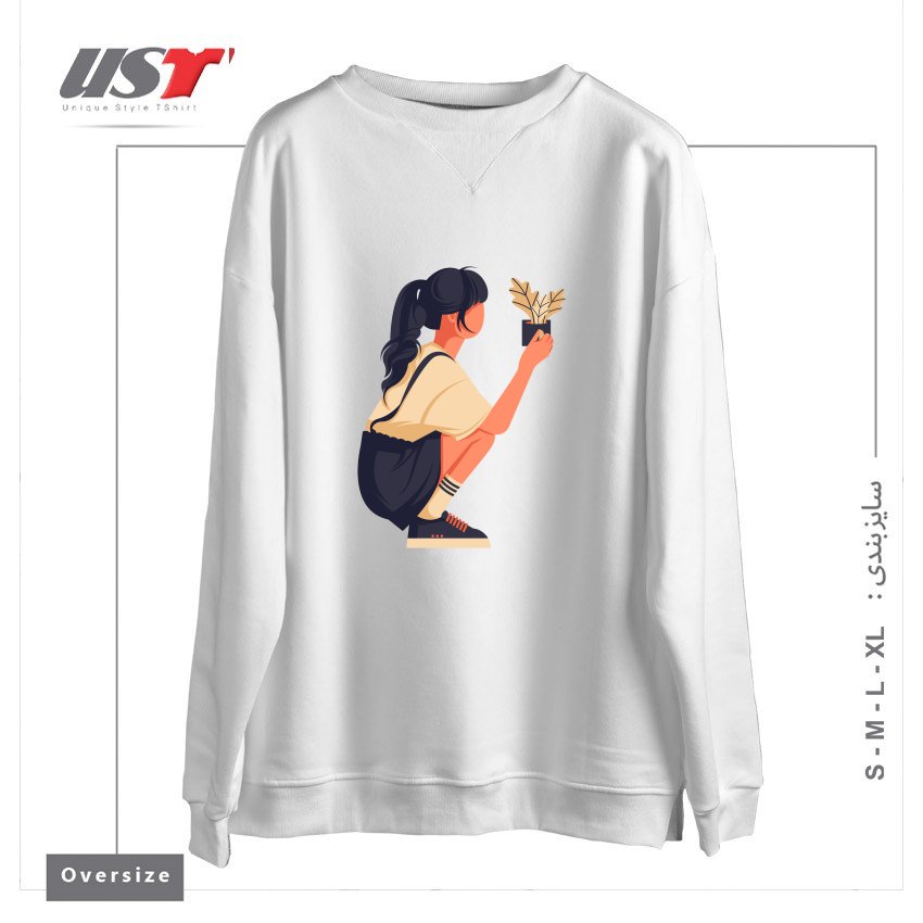 سوییشرت اورسایز طرح Life Style15