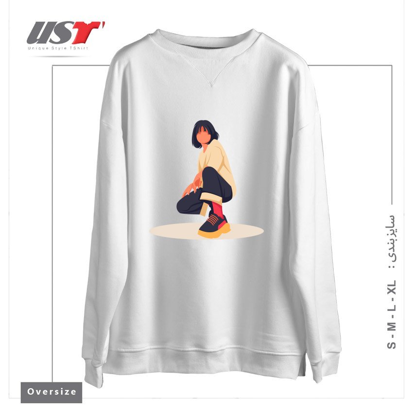 سوییشرت اورسایز طرح Life Style16