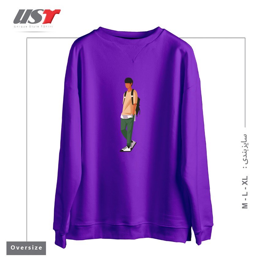 سوییشرت اورسایز طرح Life Style18