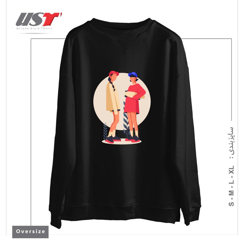 سوییشرت اورسایز طرح Life Style19