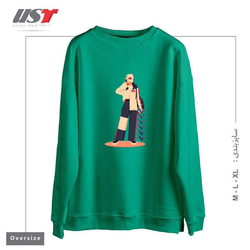 سوییشرت اورسایز طرح Life Style20