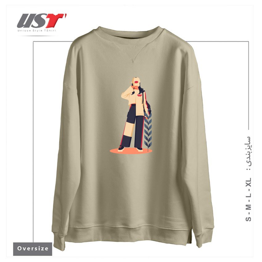 سوییشرت اورسایز طرح Life Style20
