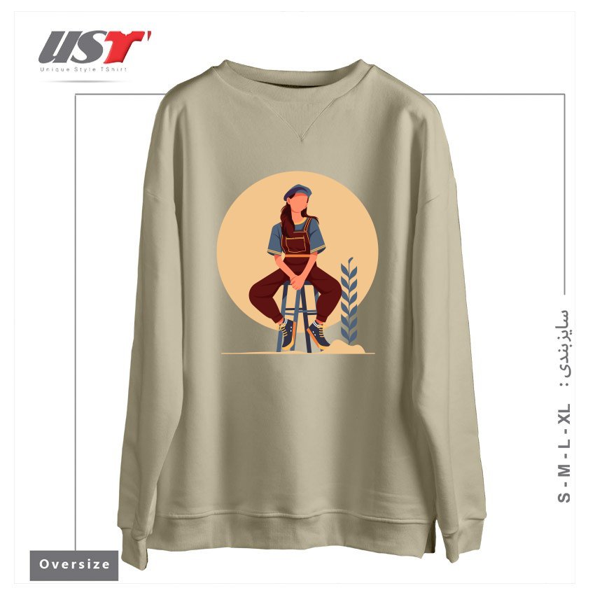 سوییشرت اورسایز طرح Life Style23