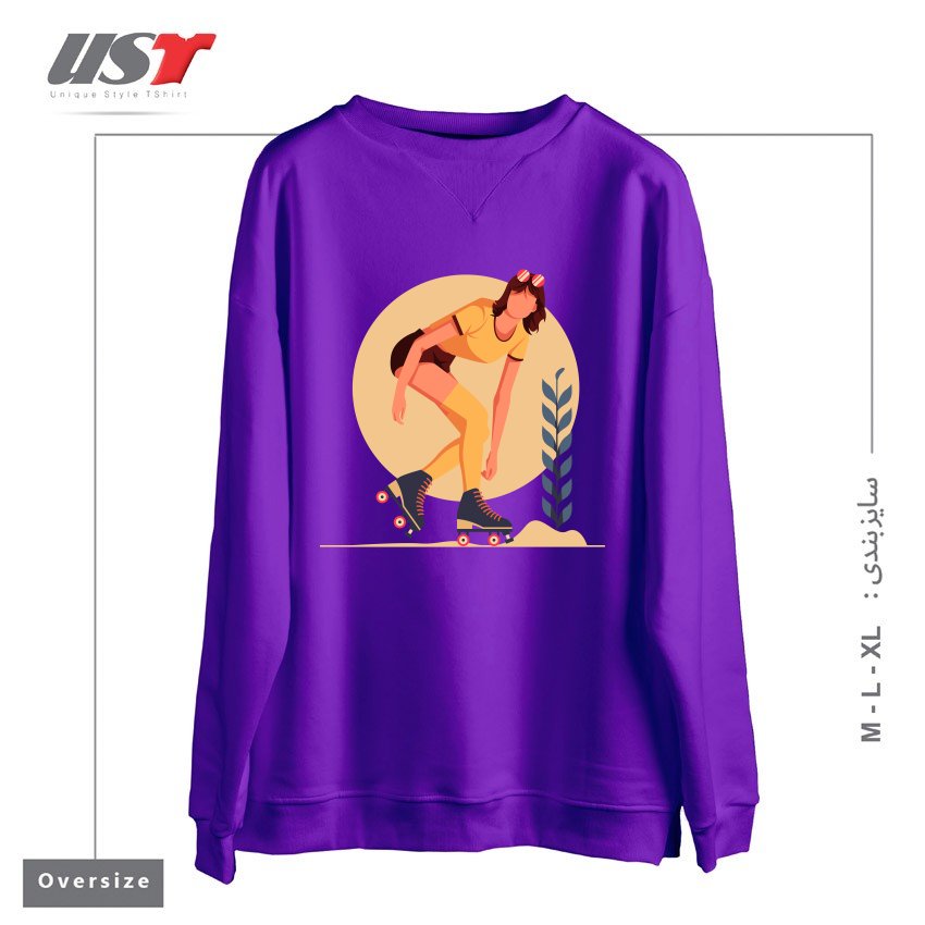 سوییشرت اورسایز طرح Life Style24