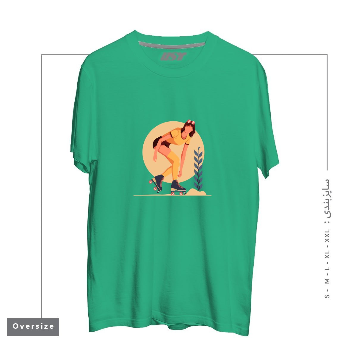 تیشرت اورسایز طرح Life Style24