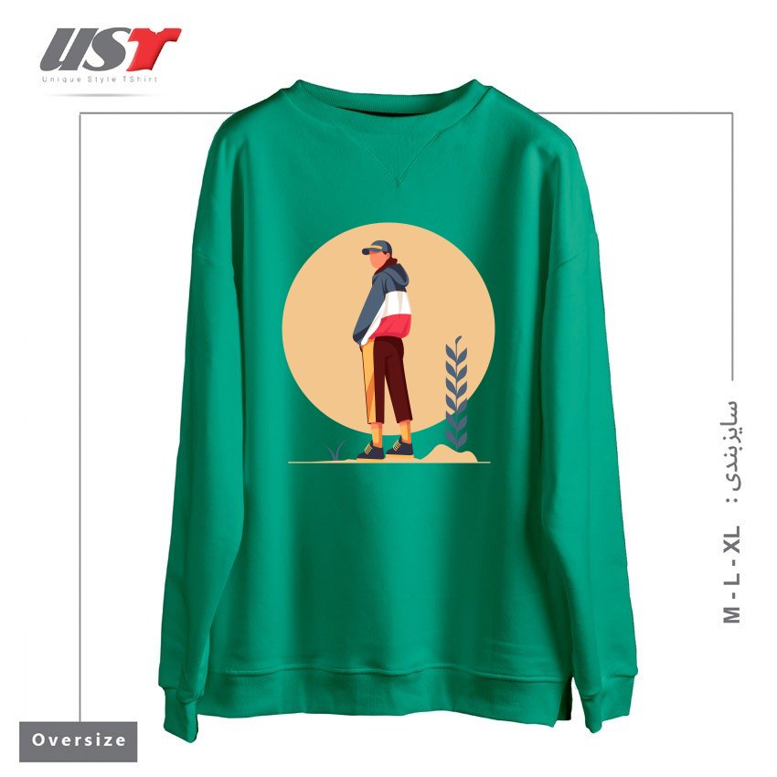 سوییشرت اورسایز طرح Life Style26