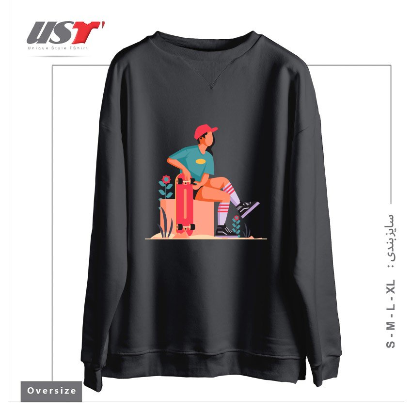 سوییشرت اورسایز طرح Life Style29