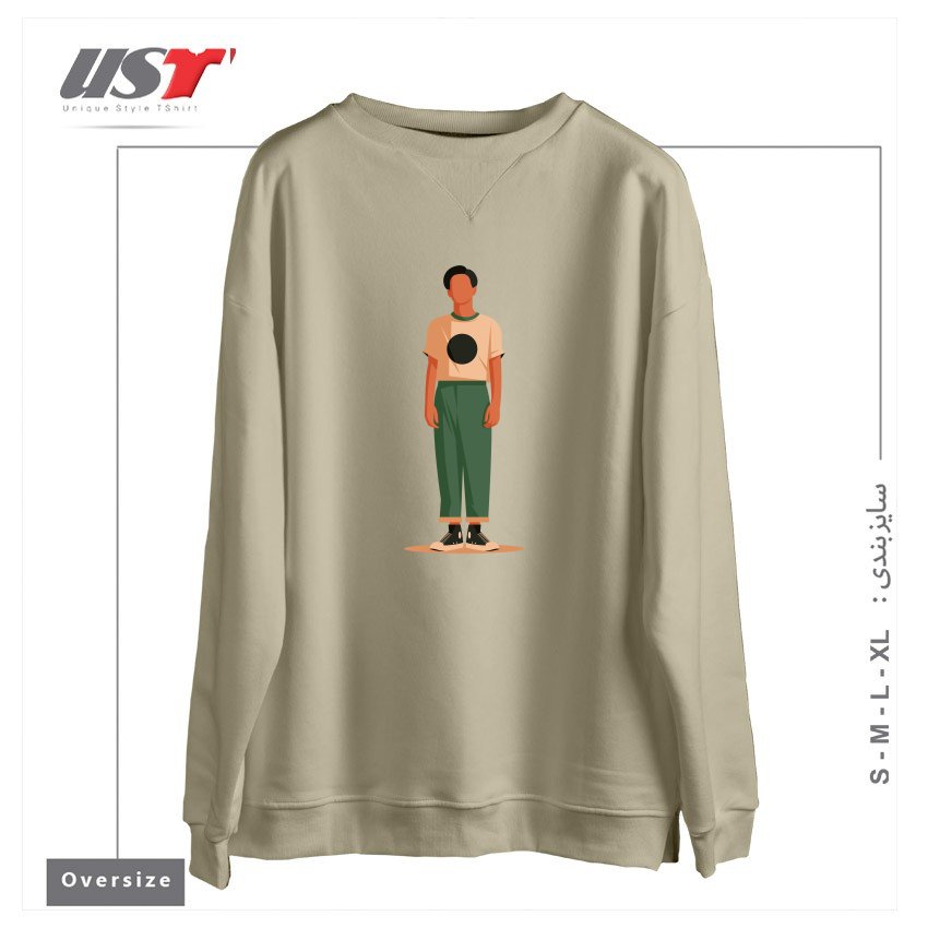 سوییشرت اورسایز طرح Life Style31