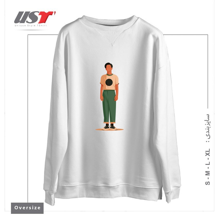 سوییشرت اورسایز طرح Life Style31