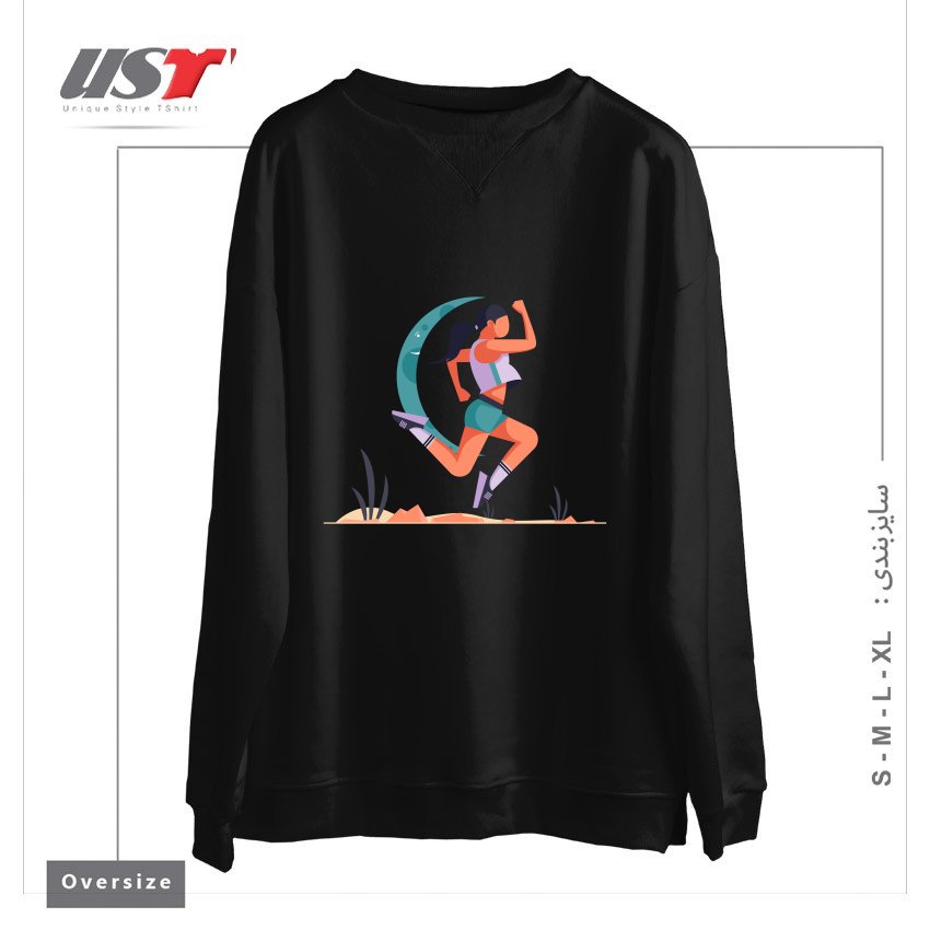 سوییشرت اورسایز طرح Life Style32