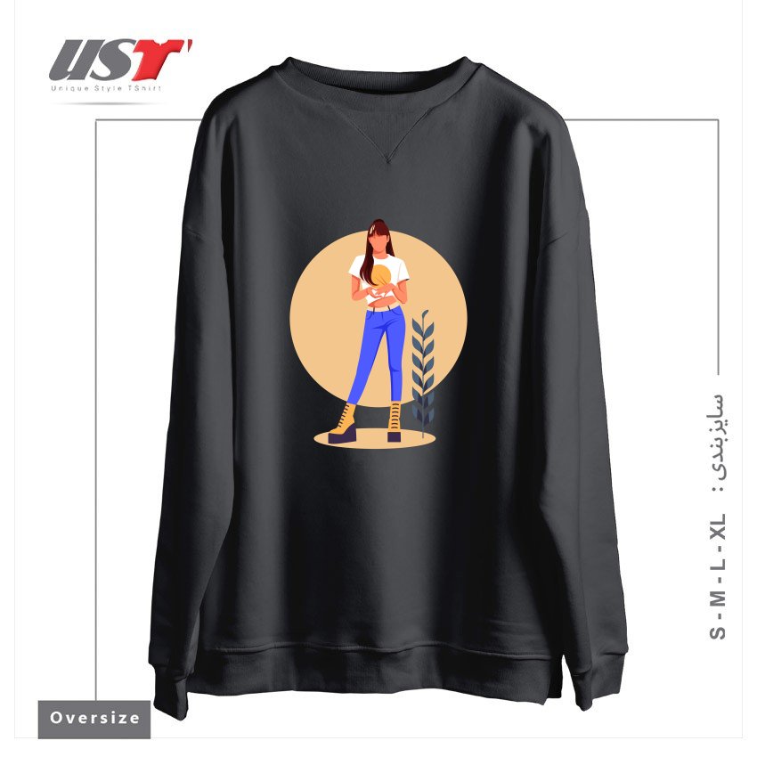 سوییشرت اورسایز طرح Life Style33