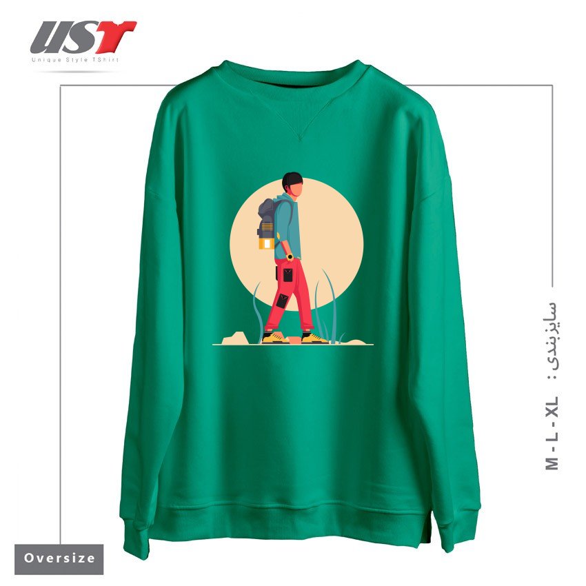 سوییشرت اورسایز طرح Life Style35