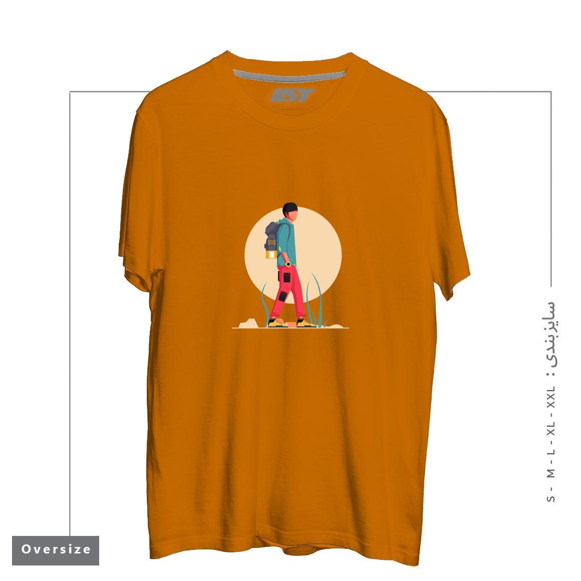 طرح Life Style35 تیشرت اورسایزرنگ پرتغالی