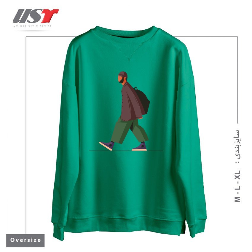 سوییشرت اورسایز طرح Life Style37