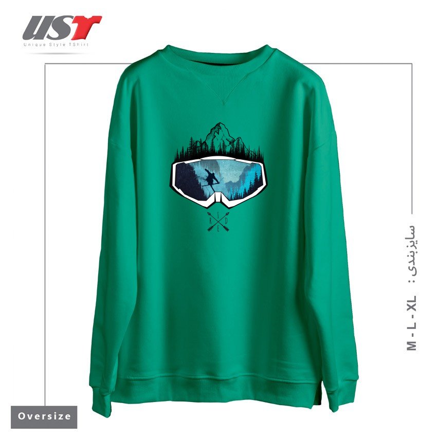 سوییشرت اورسایز طرح MY SKI AND SNOW ART451