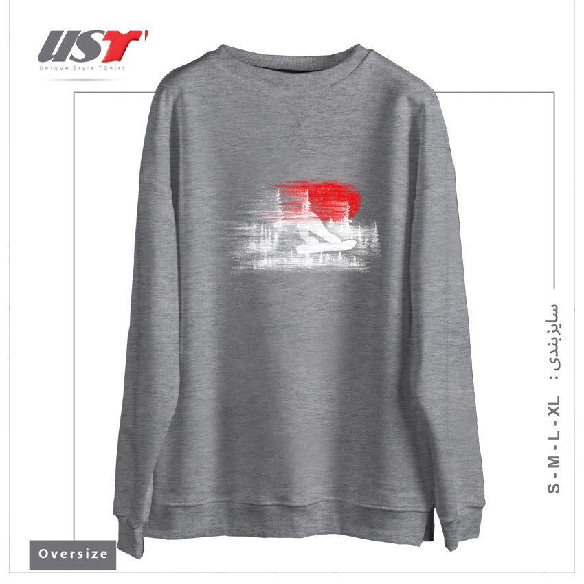 سوییشرت اورسایز طرح MY SNOWBOARD ART