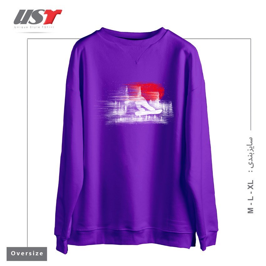 سوییشرت اورسایز طرح MY SNOWBOARD ART